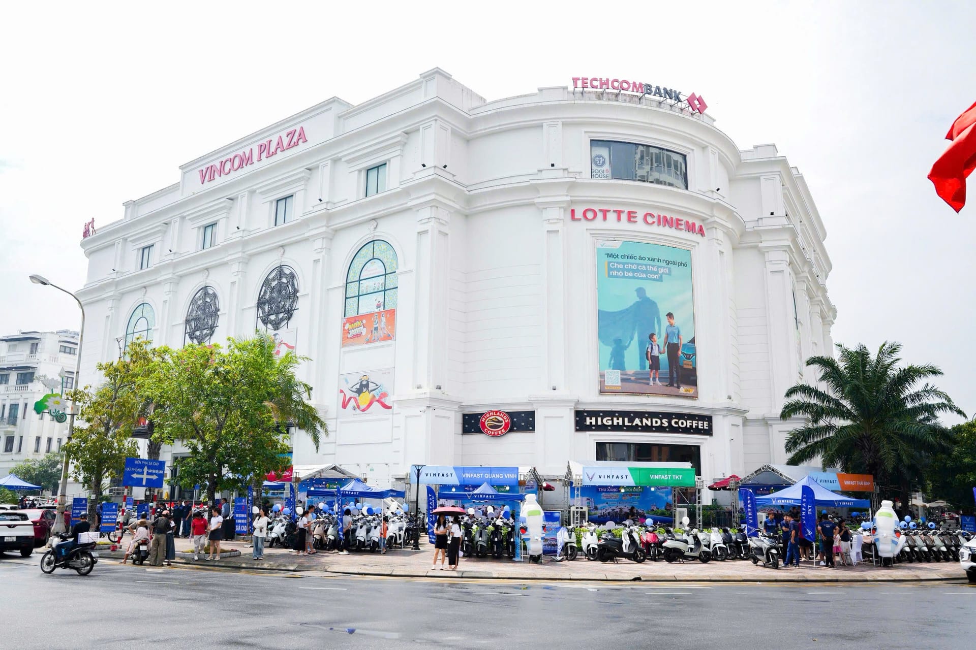 Sự kiện Thu xăng – Đổi điện tại Vincom Plaza Thái Bình tháng 10/2026. Ảnh: VinFast.