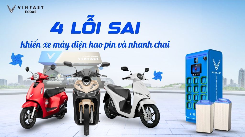 pin xe máy điện nhanh hao nhanh chai do sạc sai cách
